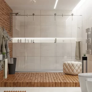 Mampara Shawer Steel Front 4