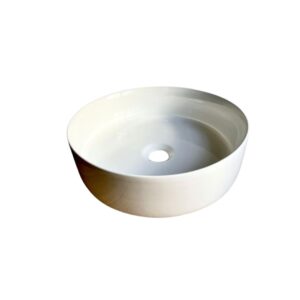 Bacha de cerámica blanca